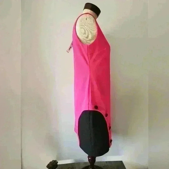 Joseph Ribkoff New with  tags hot pink and black midi dress size 8 - Picture 4 of 16